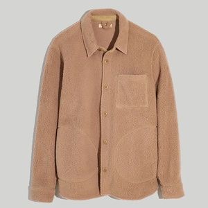NWT Madewell Men Sherpa Shirt-Jacket